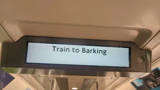 This is the train to Barking 28/05/2023 (engineering works)