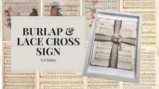 How To Decoupage A Sign With Hymns