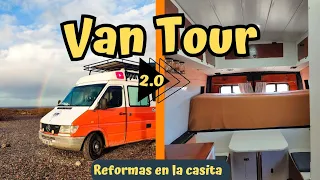 🚐 [ VAN TOUR ]❗Te mostramos nuestra Sprinter #MOTORHOME [Reformas después de un año y 1/2 de viaje]