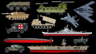 Military Vehicles - Army, Navy & Air Force - The Kids' Picture Show (Fun & Educational)