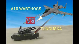 A10 WARTHOGS VS TUNGUSKA ANTI AIR DEFENSE | STOP MOTION VIDEO