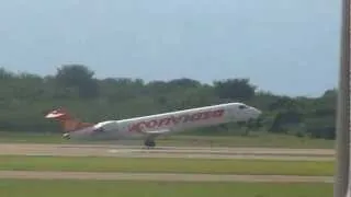 Conviasa CRJ700ER takeoff from La Chinita international airport
