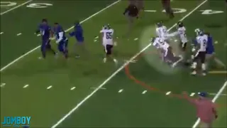 High School Player tackles Referee, a breakdown