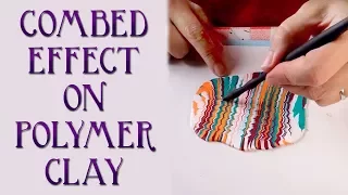 How To Make A Combed (Feathered, Marbled) Polymer Clay Veneer