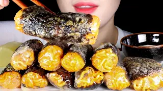 ASMR Rice Paper Fire Noodles Seaweed Rolls | Gimmari | Eating Sounds Mukbang