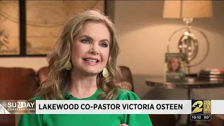 Lakewood co-Pastor Victoria Osteen speaks with Dominique Sachse