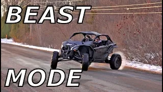 Maverick X3 Evo 3R tune 200hp test drive! ITS A MONSTER!