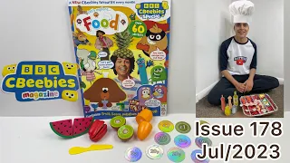 Cbeebies Special Magazine, Issue 178, Jul/2023, with fruits & veg play set! 🍉🥝🥕