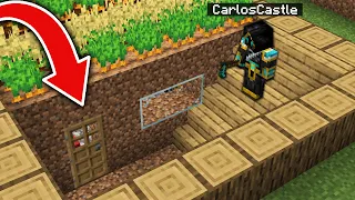 Encontramos un SOTANO SECRETO en los HUERTOS de los ALDEANOS en MINECRAFT!