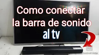 Como conectar la barra de sonido (Sound Bar) a tu Smart TV LG