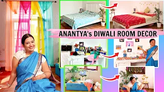 DIWALI Hacks | Anantya's ROOM DECOR and TOUR | CookwithNisha
