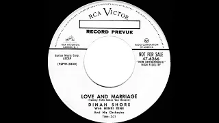 1955 Dinah Shore - Love And Marriage