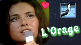 GIGLIOLA CINQUETTI:  "L'ORAGE" (La Pioggia)  French TV 1969  Part 7/9  (⬇️Testo ⬇️Lyrics*)