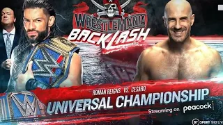 Roman Reigns vs. Cesaro |Universal Championship Match | WrestleMania Backlash|WWE 2K20