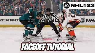 HOW TO WIN FACEOFFS IN NHL 23! FULL TUTORIAL