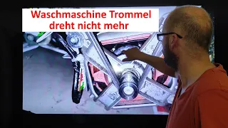 Waschmaschine Trommel dreht nicht mehr schleudert nicht mehr PPT aber ab reparieren einfache Lösung