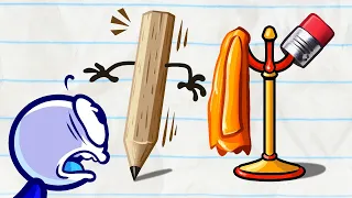 O Pencil Where Art Thou? | Pencilmation Cartoons!