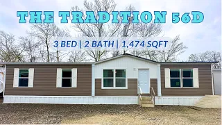 Checkout the Fireplace! Mobile Home Tour of the Tradition 56D