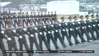 China military parade soldiers to stand hours, no movement