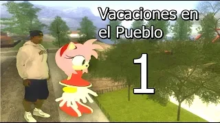 CJ Y AMY SE VAN DE VACACIONES AL PUEBLO - Gta Sa Loquendo 1/3