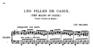 Leo Delibes - Les Filles de Cadix [with score]