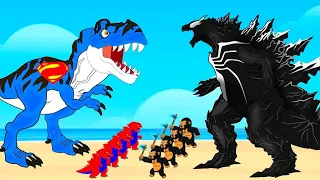 Evolution Of SUPER-DINOSAUR vs Evolution Of VENOM-GODZILLA : Who Is The King Of Monsters?