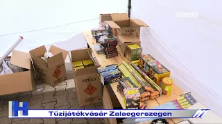 Tűzijátékvásár Zalaegerszegen – ZTV Híradó 2021-12-28