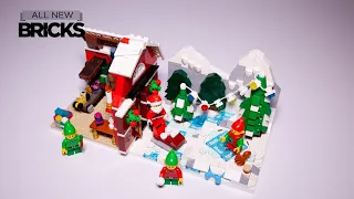Lego Christmas Speed Build with 40564 Winter Elves Scene and 40565 Santa's Workshop