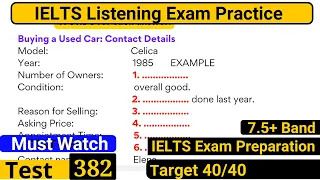 IELTS Listening Practice Test 2023 with Answers [Real Exam - 382 ]