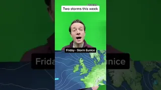 2 storms will hit the UK this week #Shorts #TwoStorms #StormDudley #StormEunice