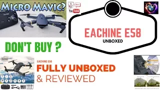 EACHINE E58 Vs MAVIC Pro - Unboxed Reviewed E58 FPV Drone
