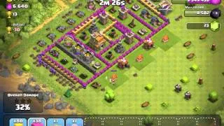 Clash of clans Th7 villages are no match just spam some troops and its a win