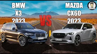 Mazda CX-60 2023 VS Bmw X3 2023. Exterior & Interior Comparison #bmwx3 #mazdacx60