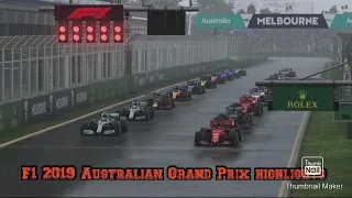 F1 2019 Australian Grand Prix Race highlights
