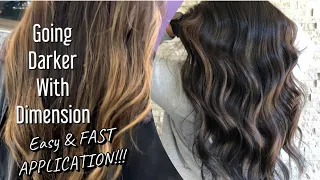 GOING DARKER | All Over Dark Color with DIMENSION | Easy & FAST Application