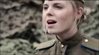 На позицию девушка провожала бойца. "Огонёк" | War songs. Girl accompanied soldier at the front