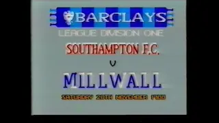 Southampton v Millwall 1988-89 (only copy)