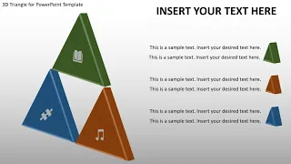 3D Triangle for PowerPoint Template