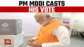 Lok Sabha Election: PM Modi Casts His Vote In Ahmedabad | India Today News