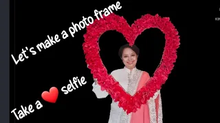 DIY heart selfie booth | photo booth frame | valentine day special @Craftworm