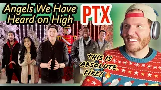 PENTATONIX Angels We Have Heard on High REACTION - First time Pentatonix REACTION - Pentatonix XMAS!