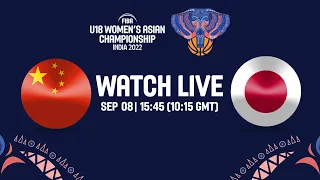 China v Japan | Full Basketball Game | FIBA U18 Women's Asian Championship 2022 - Division A