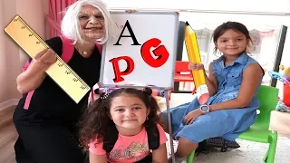 OKULA DÖNÜŞ! Grandma and Elif Öykü First Day Back To School Learning Pretend Play Fun!!!