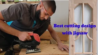How to make wood design with Jigsaw machine|best cutting design with Jigsaw|unique Woodworking Skill