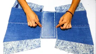 DIY Craft Jeans Shopping Bag Tutorial | Upcycled Denim Bag