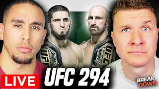 UFC 294 Islam Makhachev vs Alexander Volkanovski LIVESTREAM WATCH PARTY!!