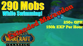 Extended Maraudon 1 Pull No Consumables Walkthrough - 290 Mobs - 150k EXP / 250 GPH - WoW Classic