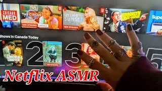 ONLY THE BEST Screen Tapping and Tracing Fast ASMR (netflix tv tracing asmr)