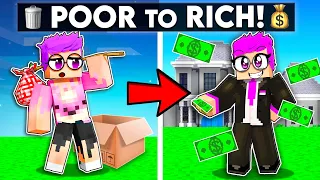 LankyBox's POOR TO RICH STORY In MINECRAFT! (HOMELESS TO MILLIONAIRE!)
