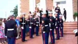 Marine Wedding Sword Ceremony